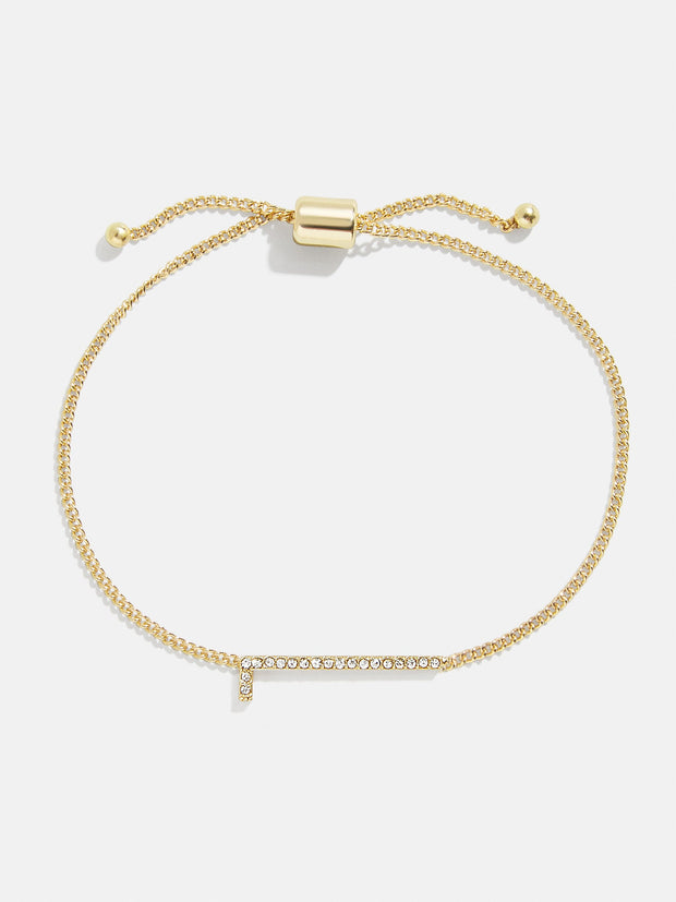 East West Initial Bracelet - Gold/Pavé