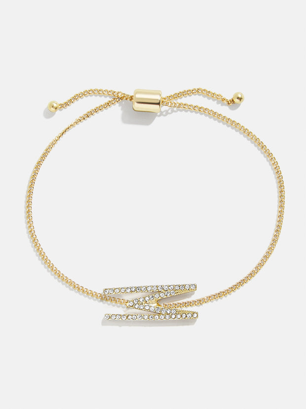 East West Initial Bracelet - Gold/Pavé