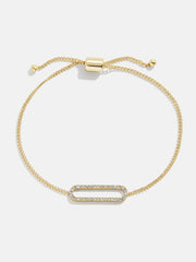 East West Initial Bracelet - Gold/Pavé