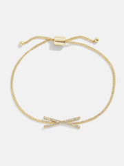 East West Initial Bracelet - Gold/Pavé