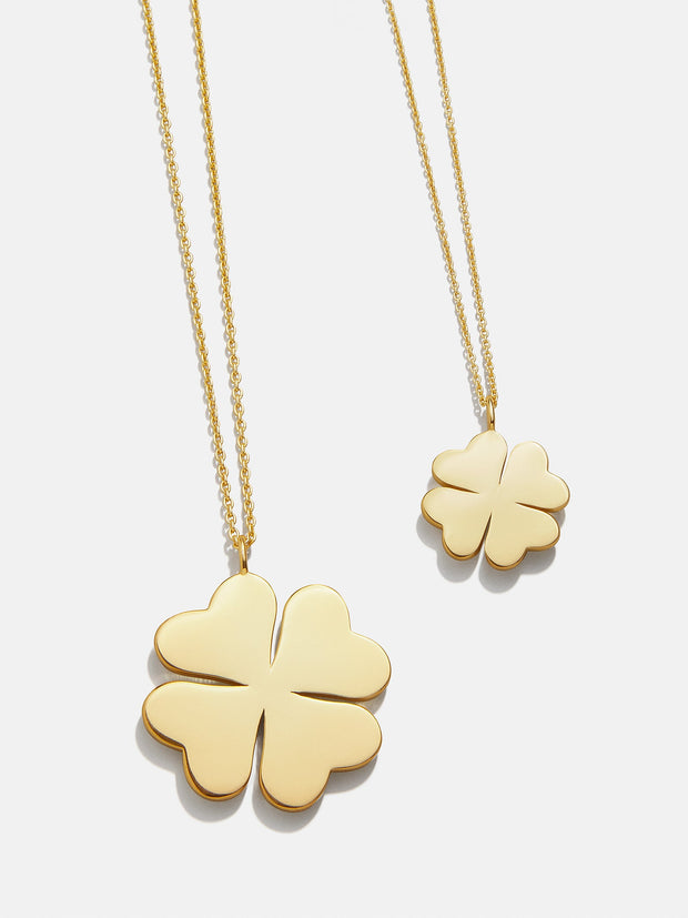 Clover 18K Gold Custom Pendant Necklace - Gold