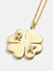 Clover 18K Gold Custom Pendant Necklace - Gold