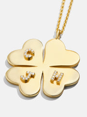 Clover 18K Gold Custom Pendant Necklace - Gold