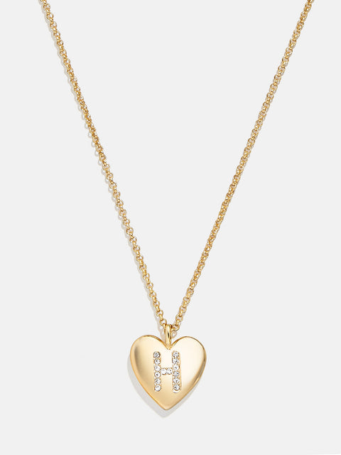 Little Love Kids' Initial Heart Necklace - Gold