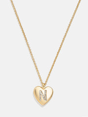 Little Love Kids' Initial Heart Necklace - Gold