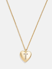 Little Love Kids' Initial Heart Necklace - Gold