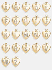 Little Love Kids' Initial Heart Necklace - Gold