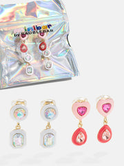 Sarah Kids' Clip-On Earring Set - Pink