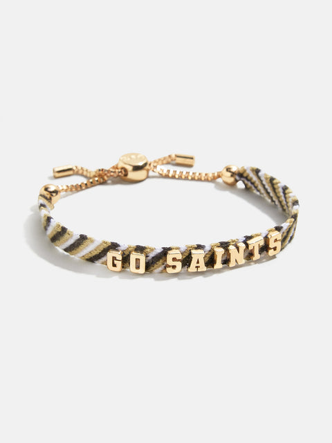 New Orleans Saints NFL Woven Friendship Bracelet - New Orleans Saints