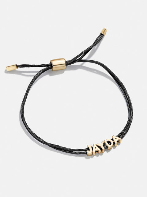 Custom Cord Bracelet - Black