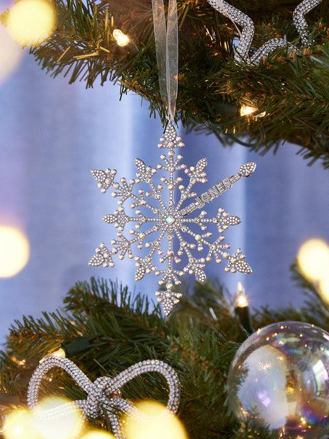 In A Flurry Custom Ornament - Silver