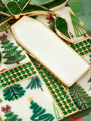 Pining For Presents Ornament - Green Print