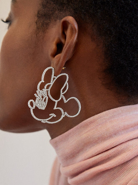 Minnie Mouse Disney Outline Earrings - Minnie Mouse