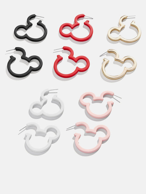 Mickey Mouse Disney Hoop Earrings Set - Multi