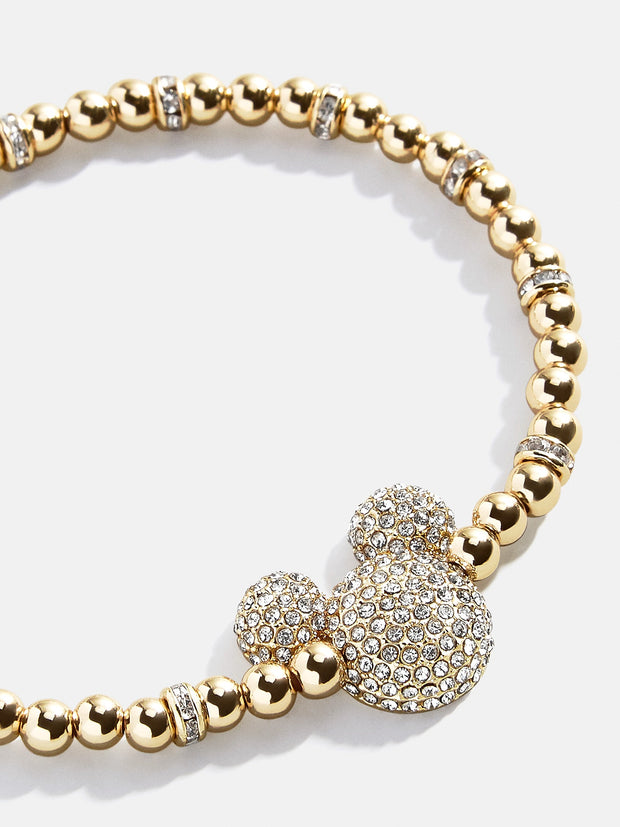 Mickey Mouse Disney Pavé Bracelet - Gold/Pavé