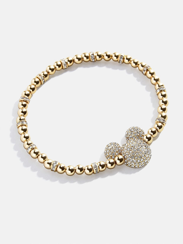 Mickey Mouse Disney Pavé Bracelet - Gold/Pavé