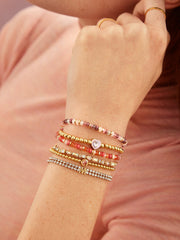 Gianna Semi-Precious Bracelet - Light Pink