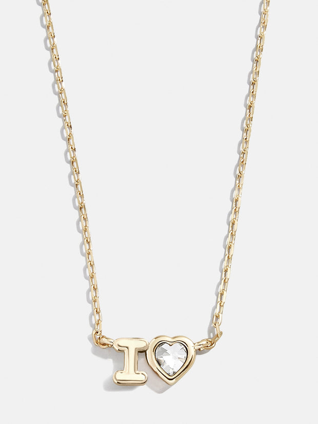 Fiona Initial Necklace - Gold/Pavé