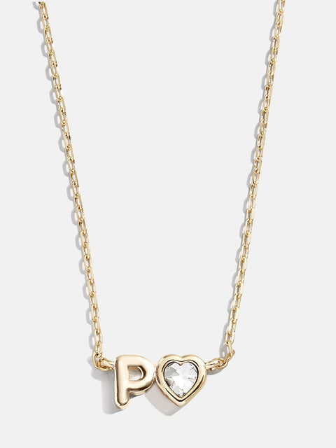 Fiona Initial Necklace - Gold/Pavé