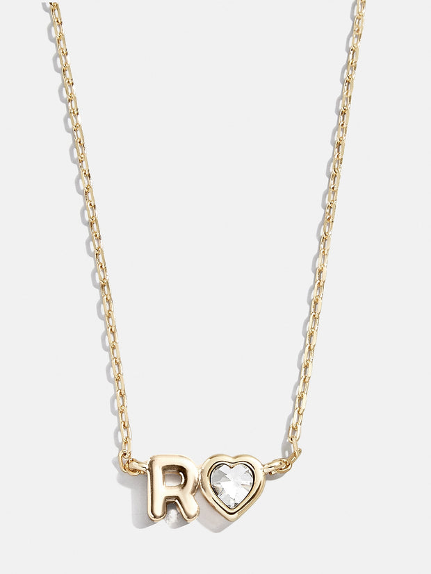 Fiona Initial Necklace - Gold/Pavé