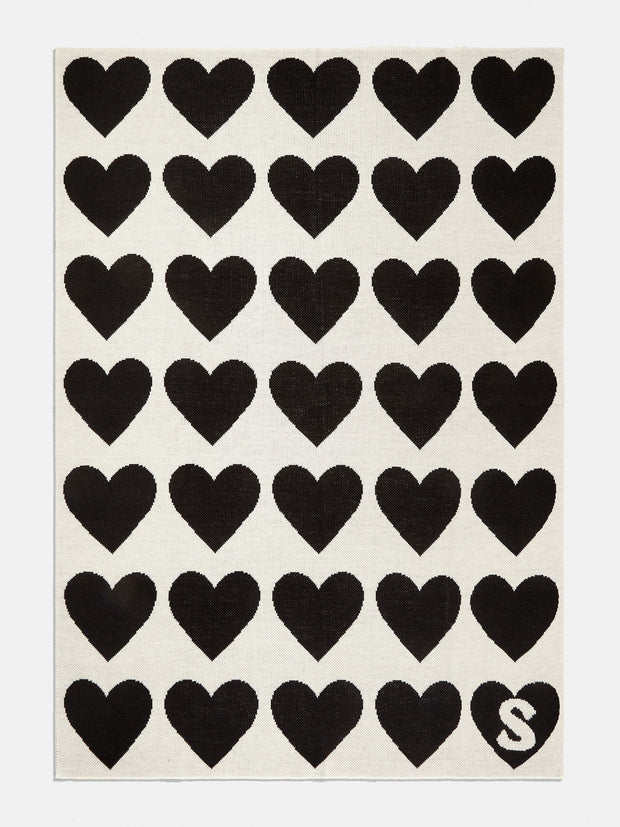 Wrapped in Love Custom Blanket - White/Black