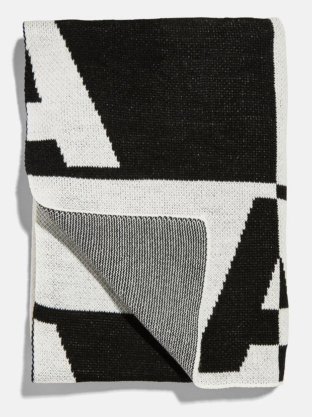 Opposites Attract Custom Blanket - Gray/Black