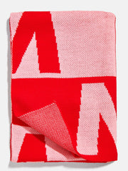 Opposites Attract Custom Blanket - Red/Pink