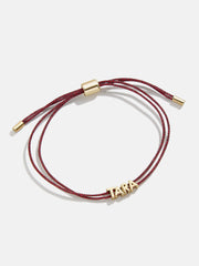 Custom Cord Bracelet - Metallic Red