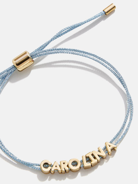 Custom Cord Bracelet - Light Blue