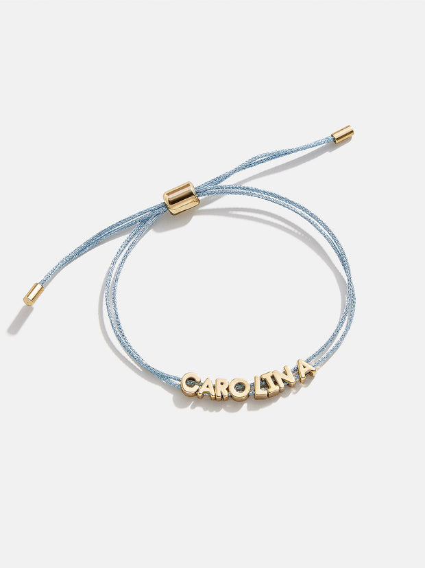 Custom Cord Bracelet - Light Blue