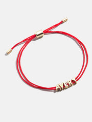 Custom Cord Bracelet - Red