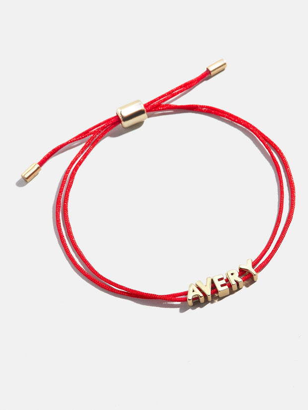 Custom Cord Bracelet - Red