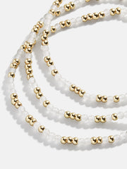 Sadie Bracelet Set - White