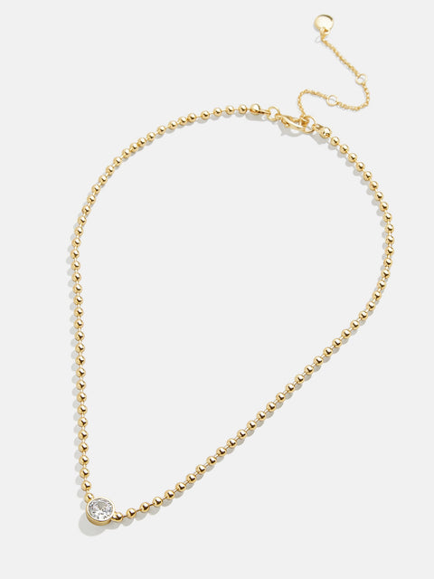 Kaycee Necklace - Gold/Pavé