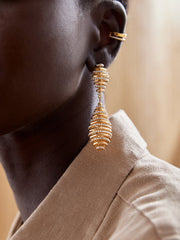 Samantha Earrings - Gold/Pavé