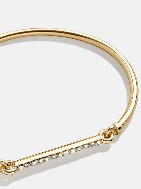 Holly Cuff Bracelet - Gold/Pavé