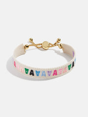 Initial Woven Friendship Bracelet - Multi