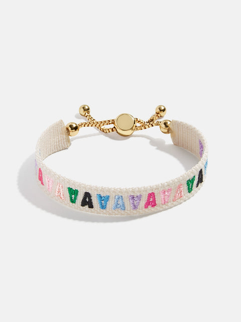 Initial Woven Friendship Bracelet - Multi