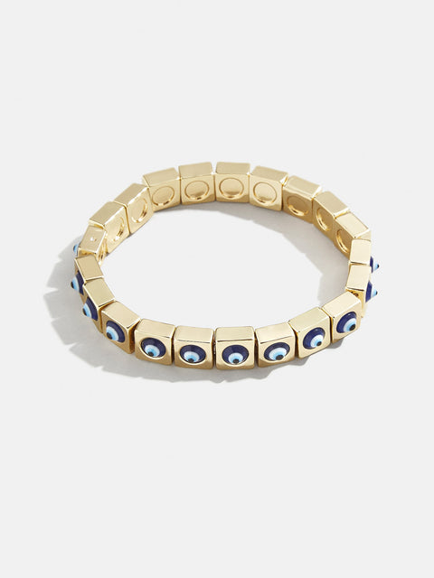 Evil Eye On Repeat Bracelet - Blue/Gold