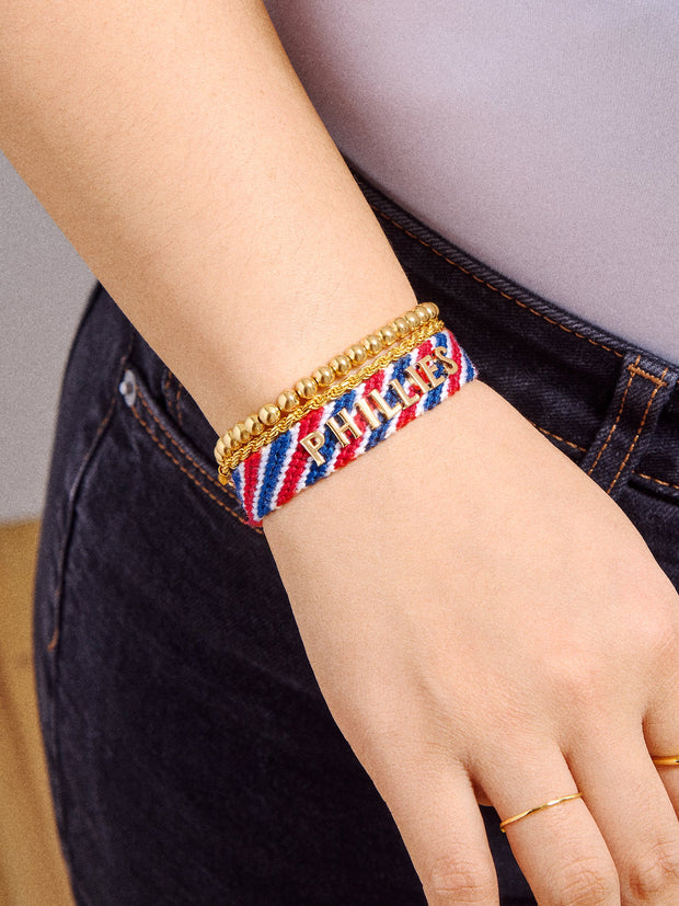 MLB Woven Friendship Bracelet - Philadelphia Phillies