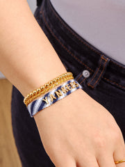 MLB Woven Friendship Bracelet - New York Yankees