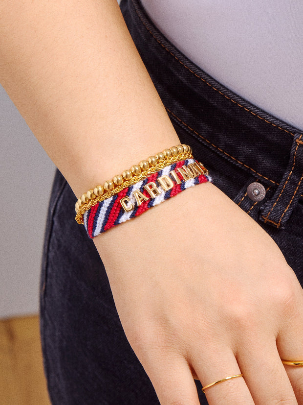 MLB Woven Friendship Bracelet - St. Louis Cardinals