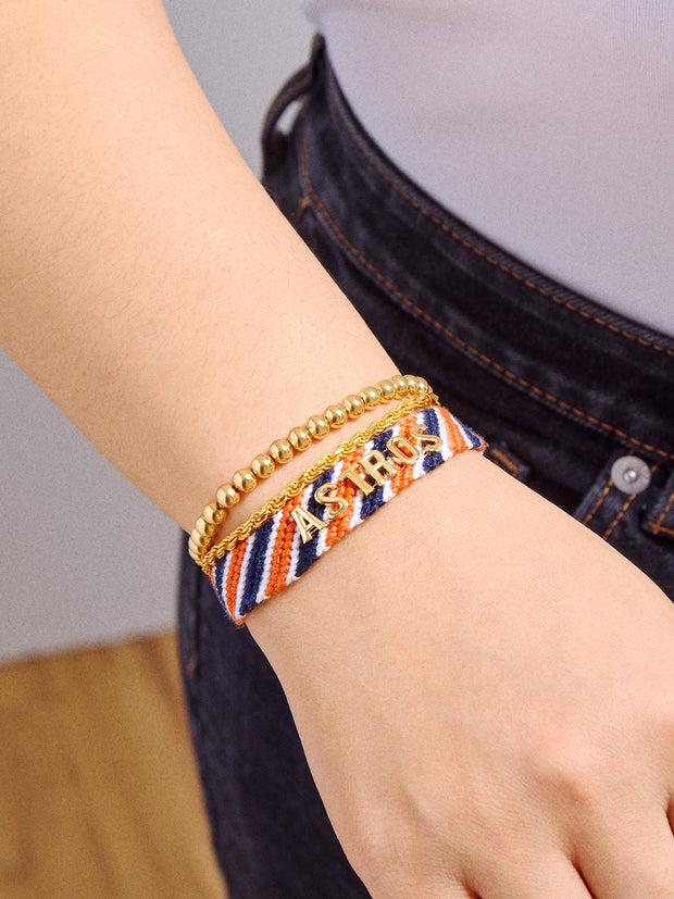 MLB Woven Friendship Bracelet - Houston Astros