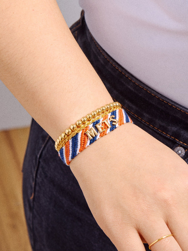 MLB Woven Friendship Bracelet - New York Mets