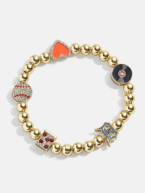 MLB Pisa Charm Bracelet - Detroit Tigers