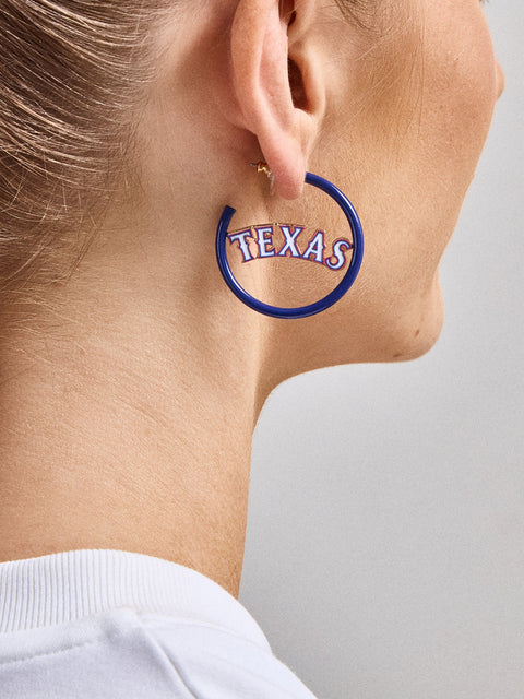 MLB Enamel Hoops - Texas Rangers