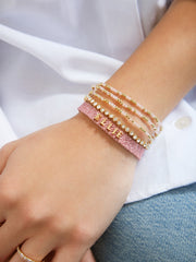 Sadie Bracelet Set - Blush