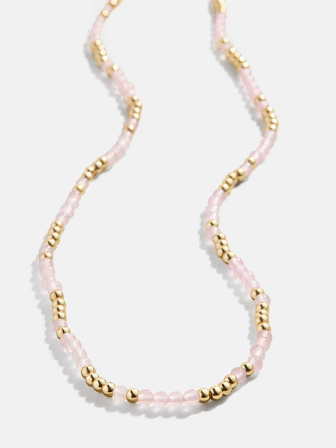 Sadie Necklace - Rose Quartz