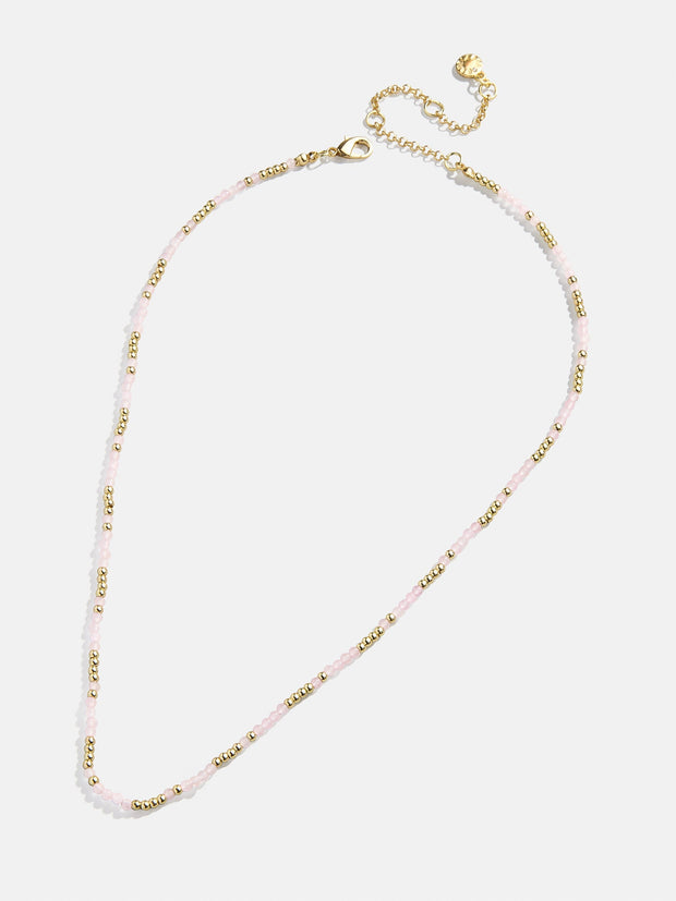 Sadie Necklace - Rose Quartz