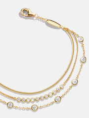 Selene 18K Gold Layered Bracelet - Selene 18K Gold Layered Bracelet